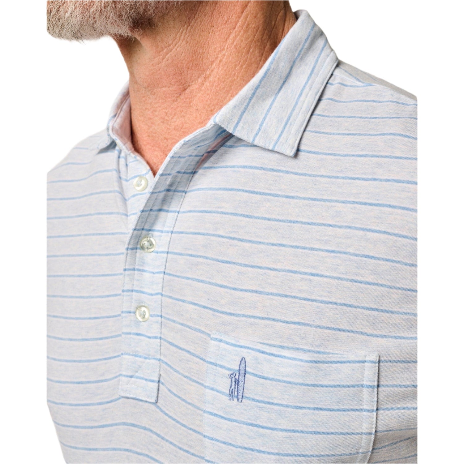 johnnie-O 01. MENS APPAREL - MENS SS SHIRTS - MENS SS POLO Men's Matthis Stripe Polo AIR