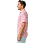 johnnie-O 01. MENS APPAREL - MENS SS SHIRTS - MENS SS POLO Men's Matthis Stripe Polo PETAL