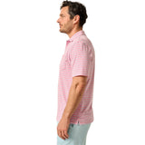 johnnie-O 01. MENS APPAREL - MENS SS SHIRTS - MENS SS POLO Men's Matthis Stripe Polo PETAL