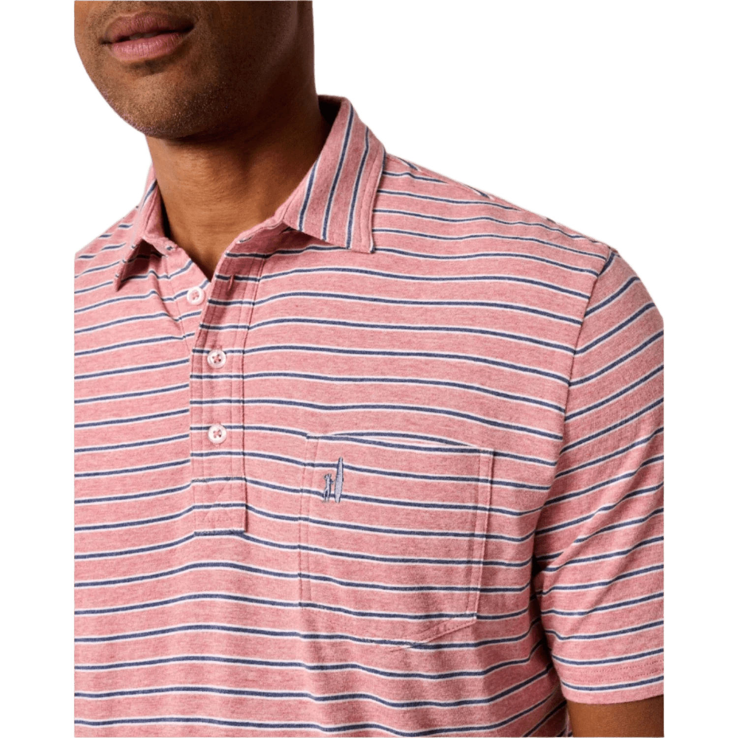 johnnie-O 01. MENS APPAREL - MENS SS SHIRTS - MENS SS POLO Men's Matthis Stripe Polo SAMBA