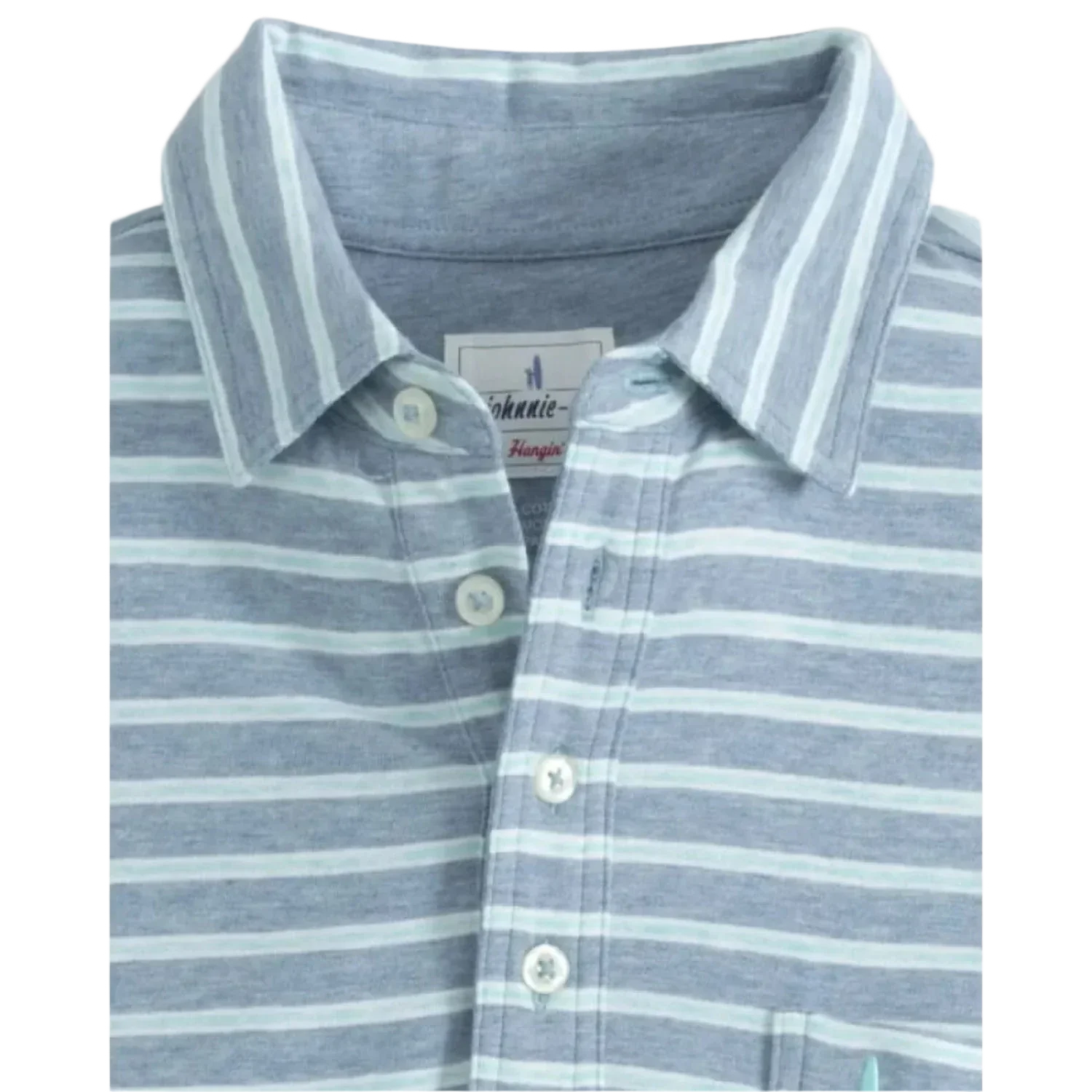 johnnie-O 01. MENS APPAREL - MENS SS SHIRTS - MENS SS POLO Men's Matthis Stripe Polo COASTAL