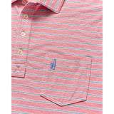 johnnie-O 01. MENS APPAREL - MENS SS SHIRTS - MENS SS POLO Men's Matthis Stripe Polo PETAL