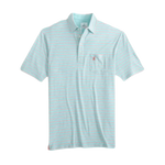 johnnie-O 01. MENS APPAREL - MENS SS SHIRTS - MENS SS POLO Men's Matthis Stripe Polo SNORKEL