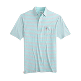 johnnie-O 01. MENS APPAREL - MENS SS SHIRTS - MENS SS POLO Men's Matthis Stripe Polo SNORKEL