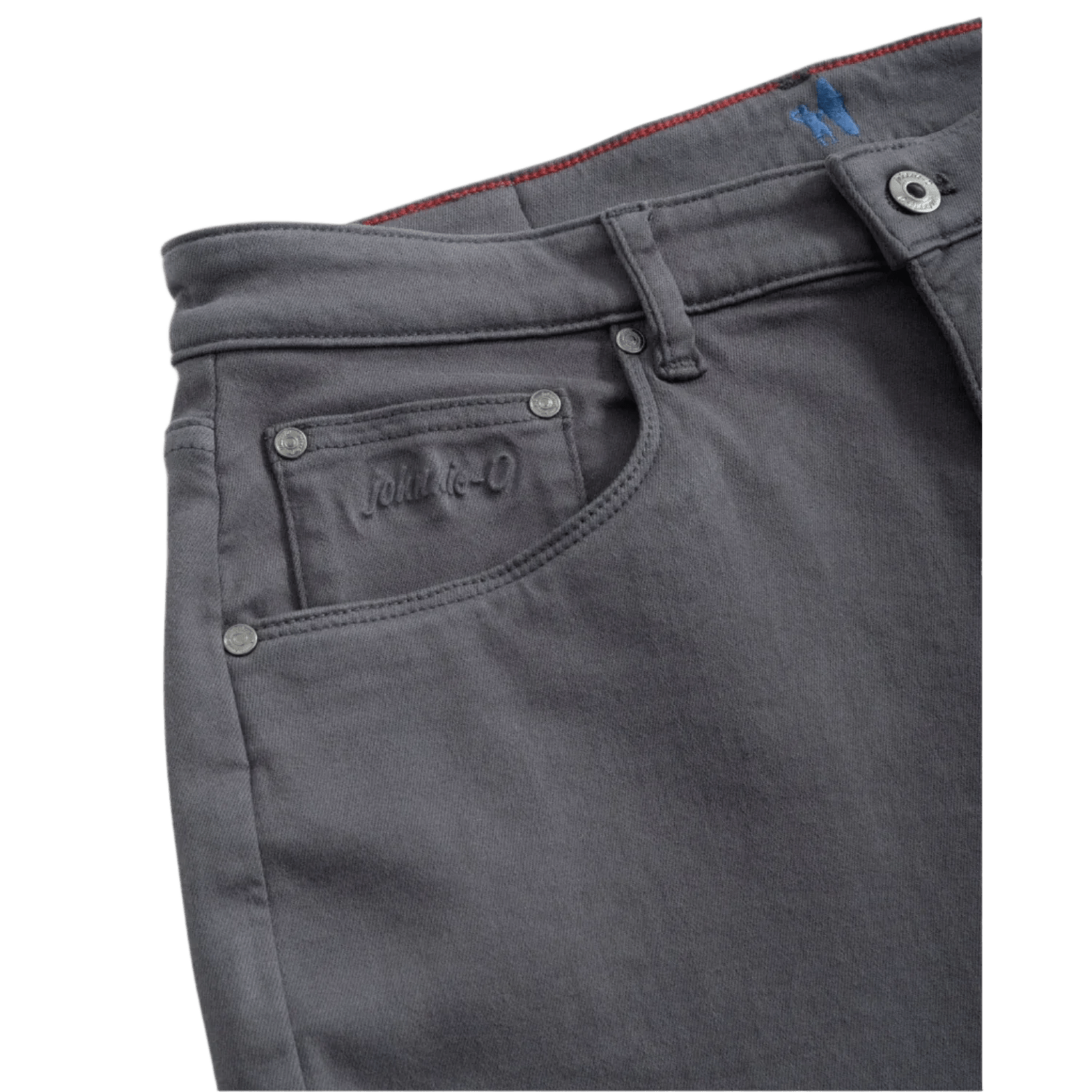 johnnie-O 01. MENS APPAREL - MENS PANTS - MENS PANTS CASUAL Men's Newport 5-Pocket Cotton Pant CHARCOAL