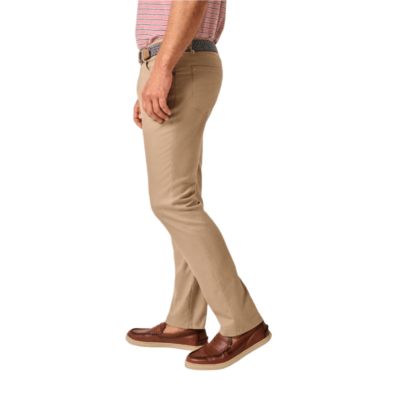 johnnie-O 01. MENS APPAREL - MENS PANTS - MENS PANTS CASUAL Men's Newport 5-Pocket Cotton Pant KHAKI