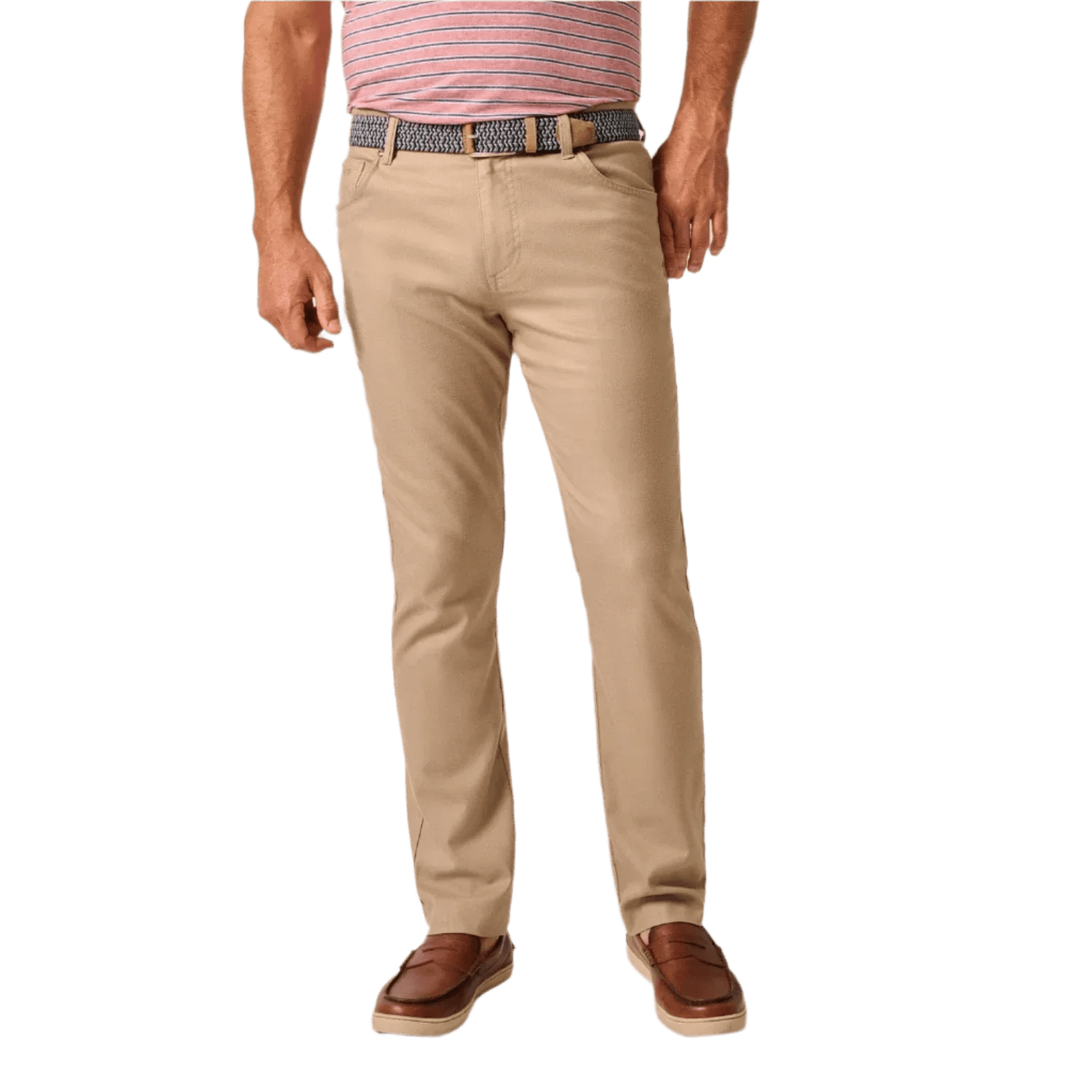 johnnie-O 01. MENS APPAREL - MENS PANTS - MENS PANTS CASUAL Men's Newport 5-Pocket Cotton Pant KHAKI