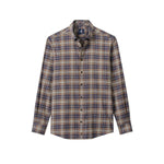 johnnie-O 01. MENS APPAREL - MENS LS SHIRTS - MENS LS BUTTON UP Men's Performance Flannel Button Down Shirt - Kamper CHARCOAL