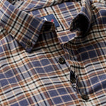 johnnie-O 01. MENS APPAREL - MENS LS SHIRTS - MENS LS BUTTON UP Men's Performance Flannel Button Down Shirt - Kamper CHARCOAL