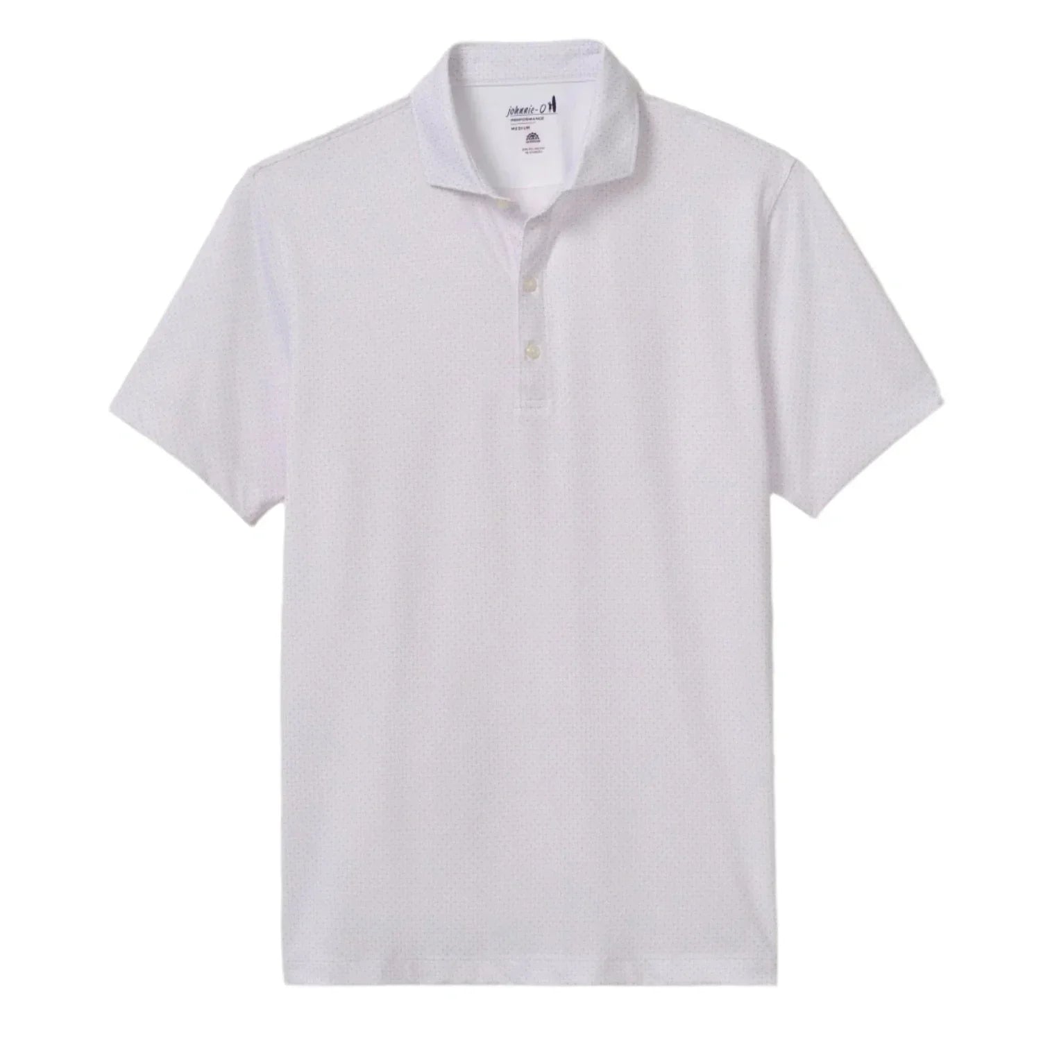 johnnie-O 01. MENS APPAREL - MENS SS SHIRTS - MENS SS POLO Men's Performance Jersey Polo - Pete WHITE