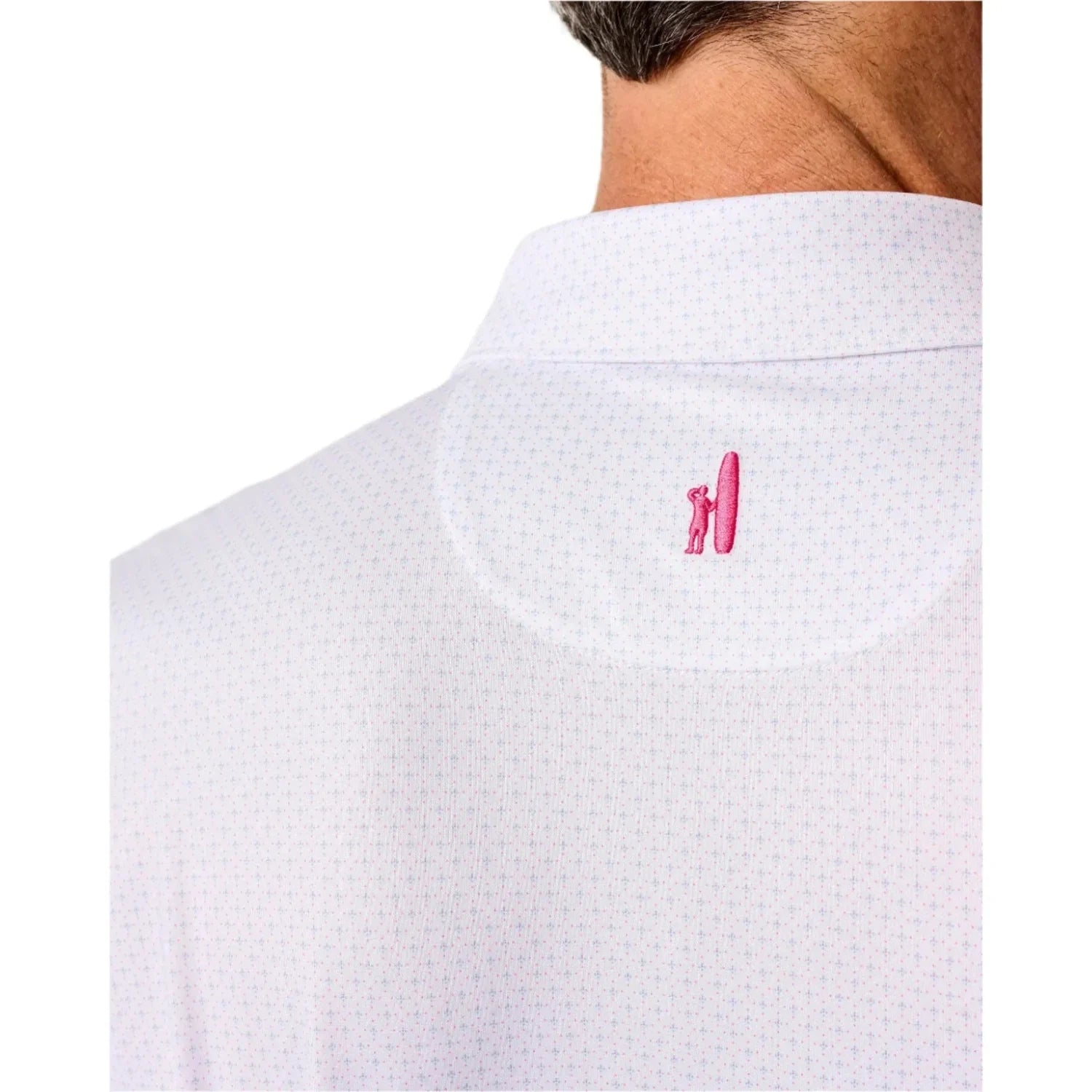 johnnie-O 01. MENS APPAREL - MENS SS SHIRTS - MENS SS POLO Men's Performance Jersey Polo - Pete WHITE