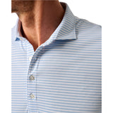 johnnie-O 01. MENS APPAREL - MENS SS SHIRTS - MENS SS POLO Men's Performance Mesh Polo - Stetson Stripe MALIBLU