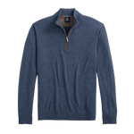 johnnie-O 01. MENS APPAREL - MENS HOODIES|SWEATERS - MENS PO Q ZIP Men's Raynor Merino 1/4 Zip Sweater LAGUNA BLUE