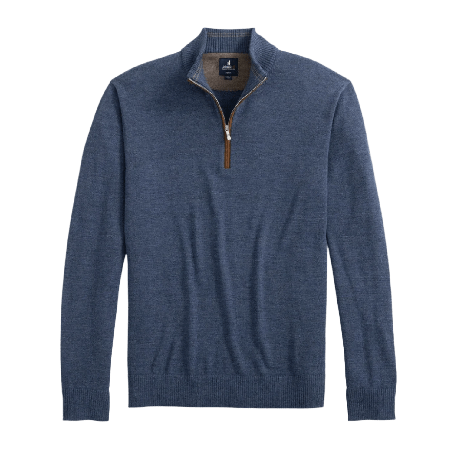 johnnie-O 01. MENS APPAREL - MENS HOODIES|SWEATERS - MENS PO Q ZIP Men's Raynor Merino 1/4 Zip Sweater LAGUNA BLUE