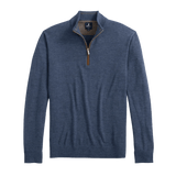 johnnie-O 01. MENS APPAREL - MENS HOODIES|SWEATERS - MENS PO Q ZIP Men's Raynor Merino 1/4 Zip Sweater LAGUNA BLUE