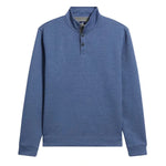 johnnie-O 01. MENS APPAREL - MENS HOODIES|SWEATERS - MENS PO Q ZIP Men's Rockwells Quilted Pullover LAGUNA BLUE
