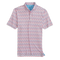 johnnie-O 01. MENS APPAREL - MENS SS SHIRTS - MENS SS POLO Men's Royal Palm Printed Jersey Performance Polo MALIBU RED