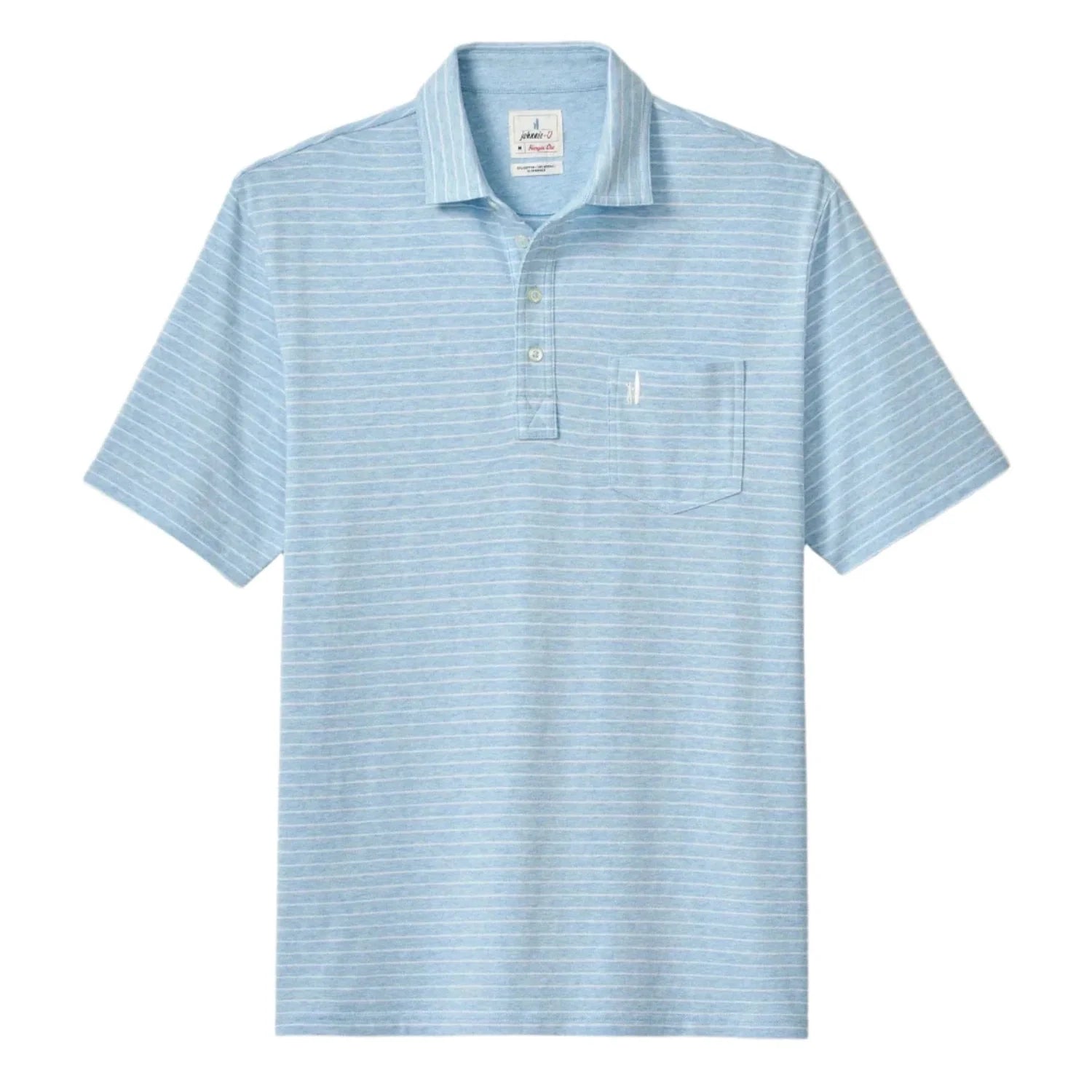 johnnie-O 01. MENS APPAREL - MENS SS SHIRTS - MENS SS POLO Men's Ryan Original Four-Button Polo CLOUD BLUE