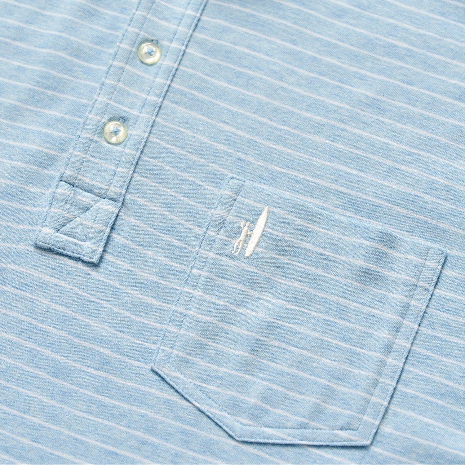 johnnie-O 01. MENS APPAREL - MENS SS SHIRTS - MENS SS POLO Men's Ryan Original Four-Button Polo CLOUD BLUE