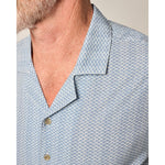 johnnie-O 01. MENS APPAREL - MENS SS SHIRTS - MENS SS BUTTON UP Men's Short Sleeve Hangin' Out Button Up Shirt - Shackleford NAVY