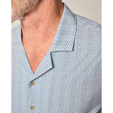 johnnie-O 01. MENS APPAREL - MENS SS SHIRTS - MENS SS BUTTON UP Men's Short Sleeve Hangin' Out Button Up Shirt - Shackleford NAVY