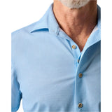 johnnie-O 01. MENS APPAREL - MENS SS SHIRTS - MENS SS BUTTON UP Men's Short Sleeve Hangin' Out Knit Button Up Shirt - Spielman TARPON