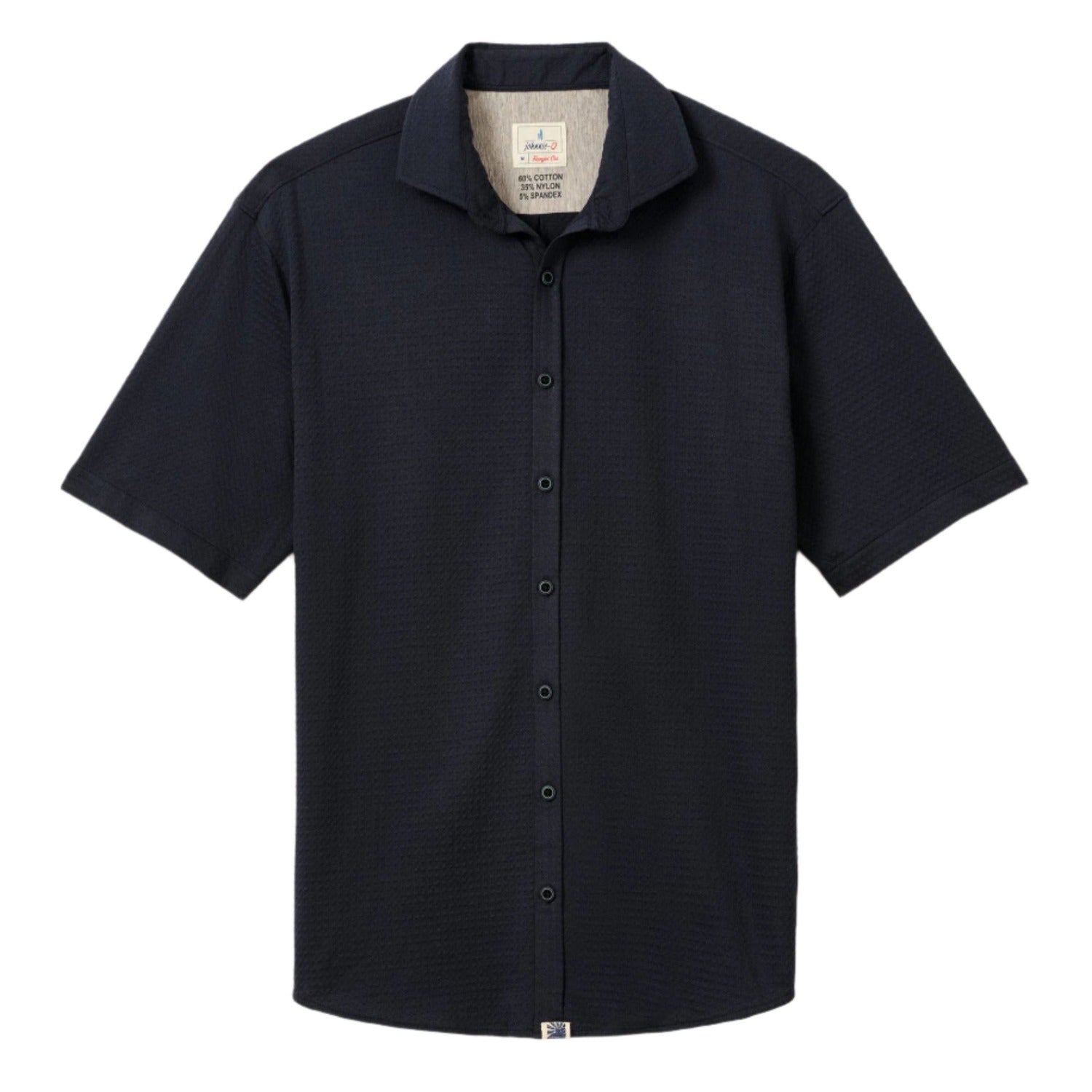 johnnie-O 01. MENS APPAREL - MENS SS SHIRTS - MENS SS BUTTON UP Men's Short Sleeve Hangin' Out Knit Button Up Shirt - Surfsucker LAKE