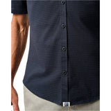 johnnie-O 01. MENS APPAREL - MENS SS SHIRTS - MENS SS BUTTON UP Men's Short Sleeve Hangin' Out Knit Button Up Shirt - Surfsucker LAKE