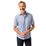 johnnie-O 01. MENS APPAREL - MENS SS SHIRTS - MENS SS BUTTON UP Men's Short Sleeve Hangin' Out Knit Button Up Shirt - Waylan MALIBLU