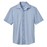 johnnie-O 01. MENS APPAREL - MENS SS SHIRTS - MENS SS BUTTON UP Men's Short Sleeve Hangin' Out Knit Button Up Shirt - Waylan MALIBLU