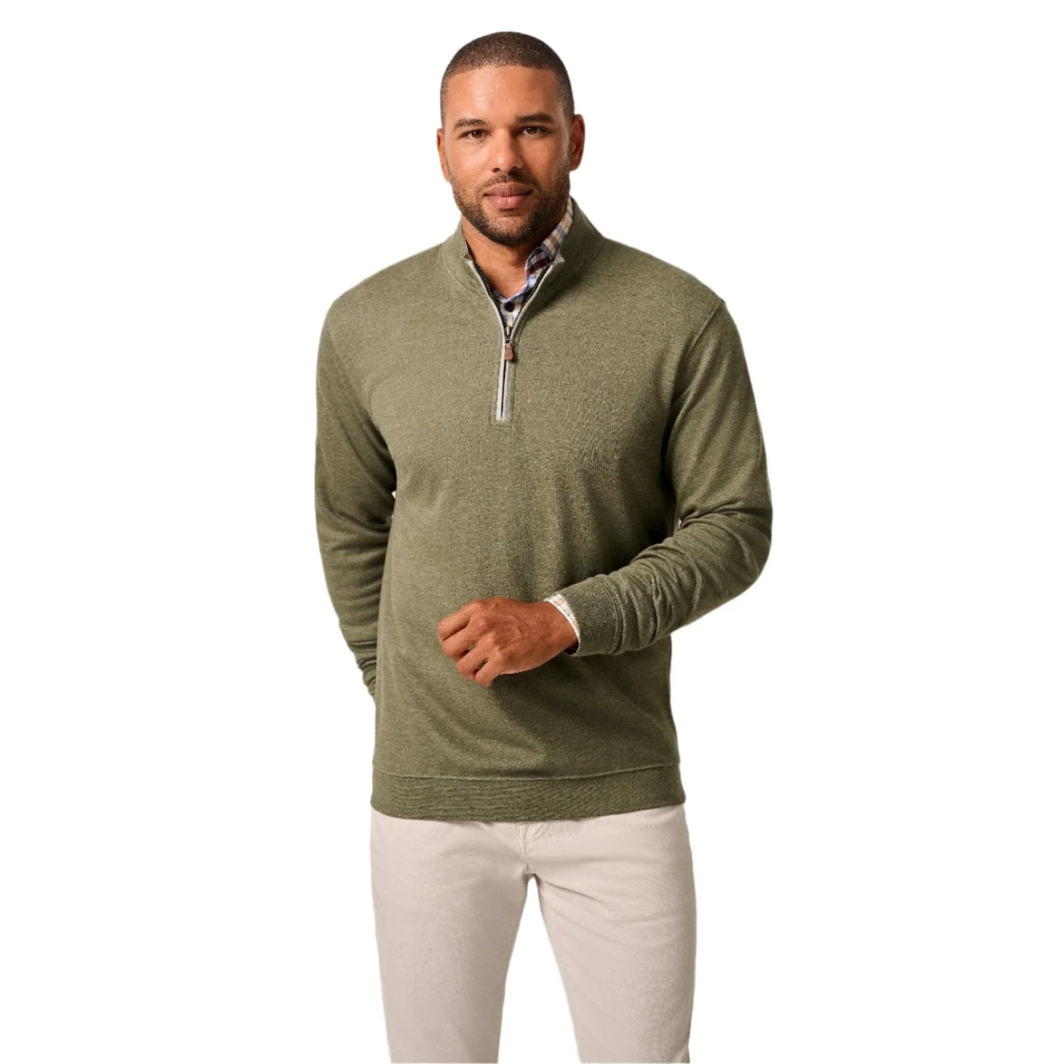 johnnie-O 01. MENS APPAREL - MENS HOODIES|SWEATERS - MENS PO Q ZIP Men's Sully 1/4 Zip Pullover SEQUOIA