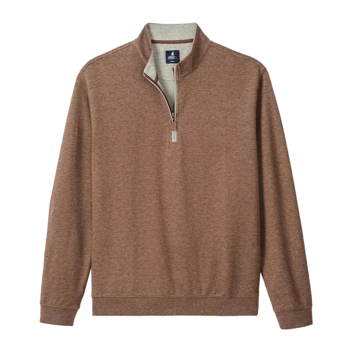 johnnie-O 01. MENS APPAREL - MENS HOODIES|SWEATERS - MENS PO Q ZIP Men's Sully 1/4 Zip Pullover GRIZZLY