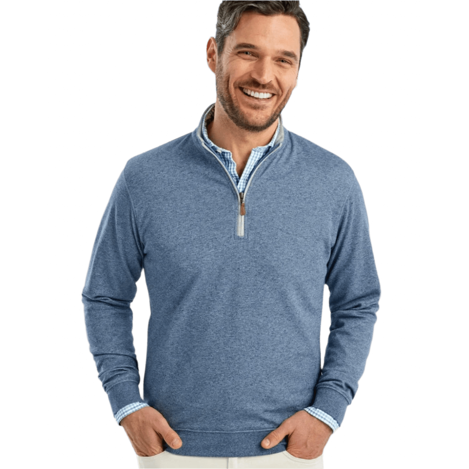 johnnie-O 01. MENS APPAREL - MENS HOODIES|SWEATERS - MENS PO Q ZIP Men's Sully 1/4 Zip Pullover ADRF ADRIFT