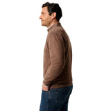 johnnie-O 01. MENS APPAREL - MENS HOODIES|SWEATERS - MENS PO Q ZIP Men's Sully 1/4 Zip Pullover GRIZZLY