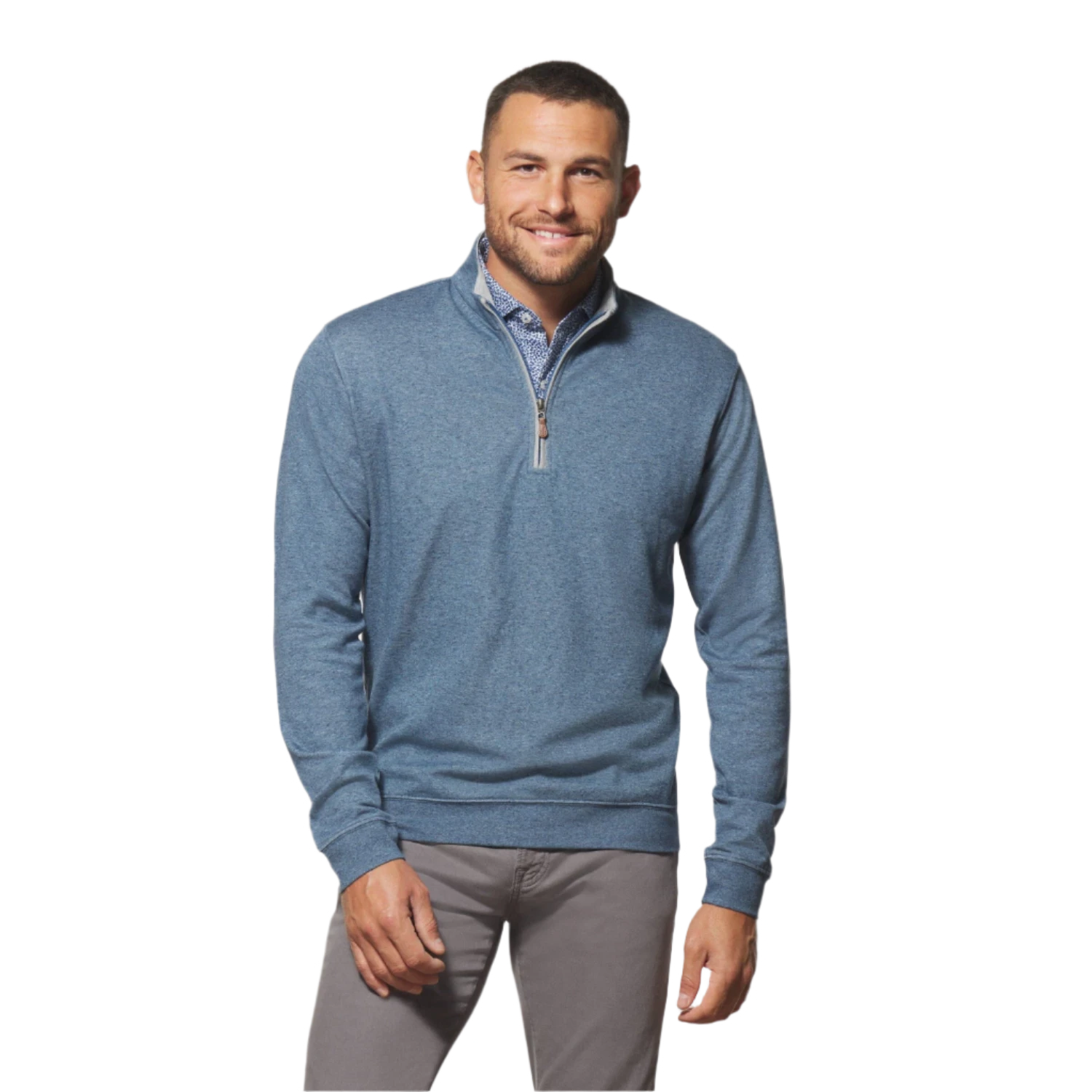 johnnie-O 01. MENS APPAREL - MENS HOODIES|SWEATERS - MENS PO Q ZIP Men's Sully 1/4 Zip Pullover HELIOS BLUE