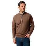 johnnie-O 01. MENS APPAREL - MENS HOODIES|SWEATERS - MENS PO Q ZIP Men's Sully 1/4 Zip Pullover GRIZZLY