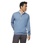 johnnie-O 01. MENS APPAREL - MENS HOODIES|SWEATERS - MENS PO Q ZIP Men's Sully 1/4 Zip Pullover LAGUNA BLUE