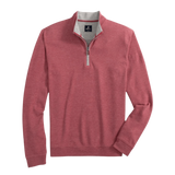 johnnie-O 01. MENS APPAREL - MENS HOODIES|SWEATERS - MENS PO Q ZIP Men's Sully 1/4 Zip Pullover MERLOT