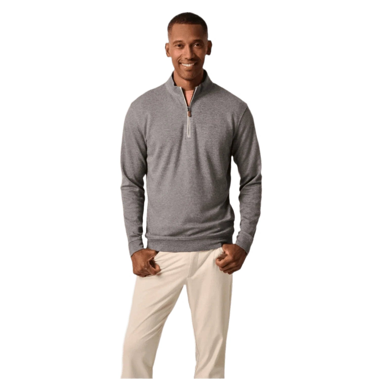 johnnie-O 01. MENS APPAREL - MENS HOODIES|SWEATERS - MENS PO Q ZIP Men's Sully 1/4 Zip Pullover VOLCANO