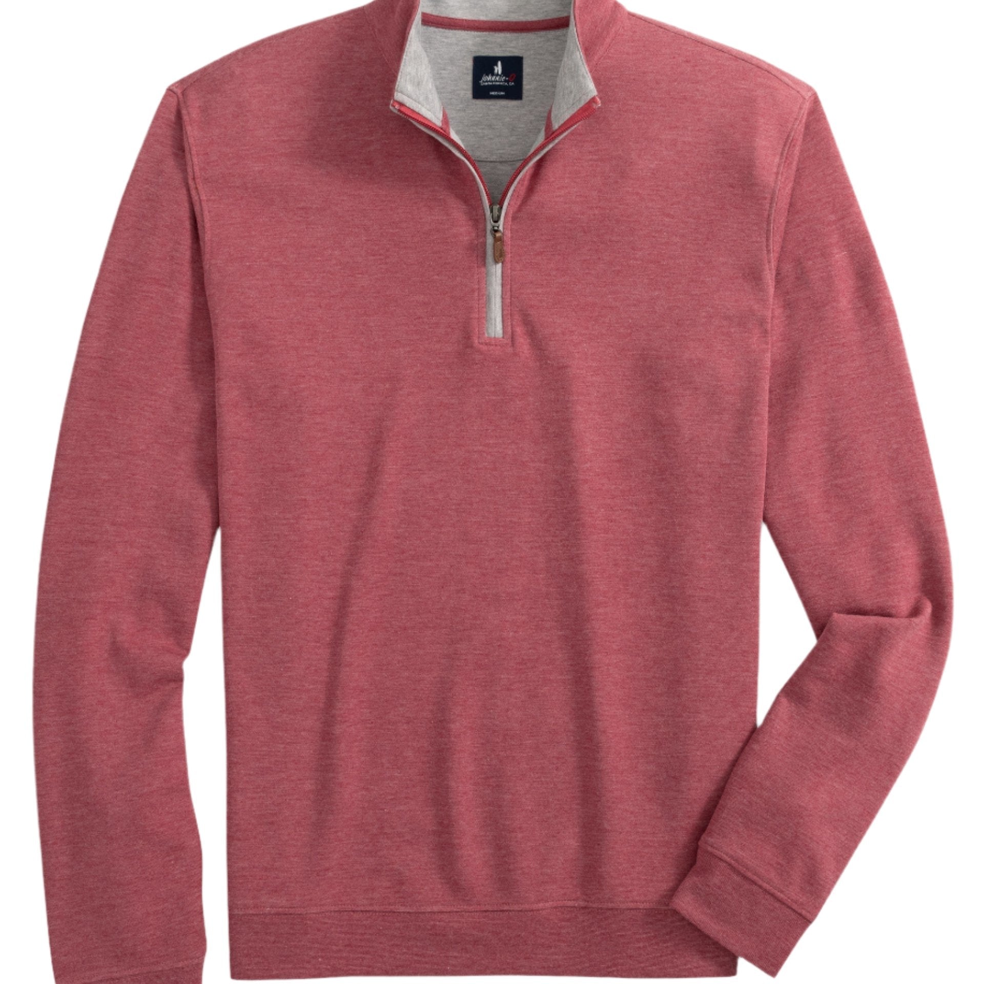 johnnie-O 01. MENS APPAREL - MENS HOODIES|SWEATERS - MENS PO Q ZIP Men's Sully Quarter Zip Pullover MERLOT