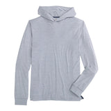 johnnie-O 01. MENS APPAREL - MENS LS SHIRTS - MENS LS HOODY Men's Talon Featherweight Performance Hoodie LIGHT GRAY