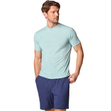 johnnie-O 01. MENS APPAREL - MENS T-SHIRTS - MENS T-SHIRT SS Men's The Course Performance T-Shirt GREEN GRASS