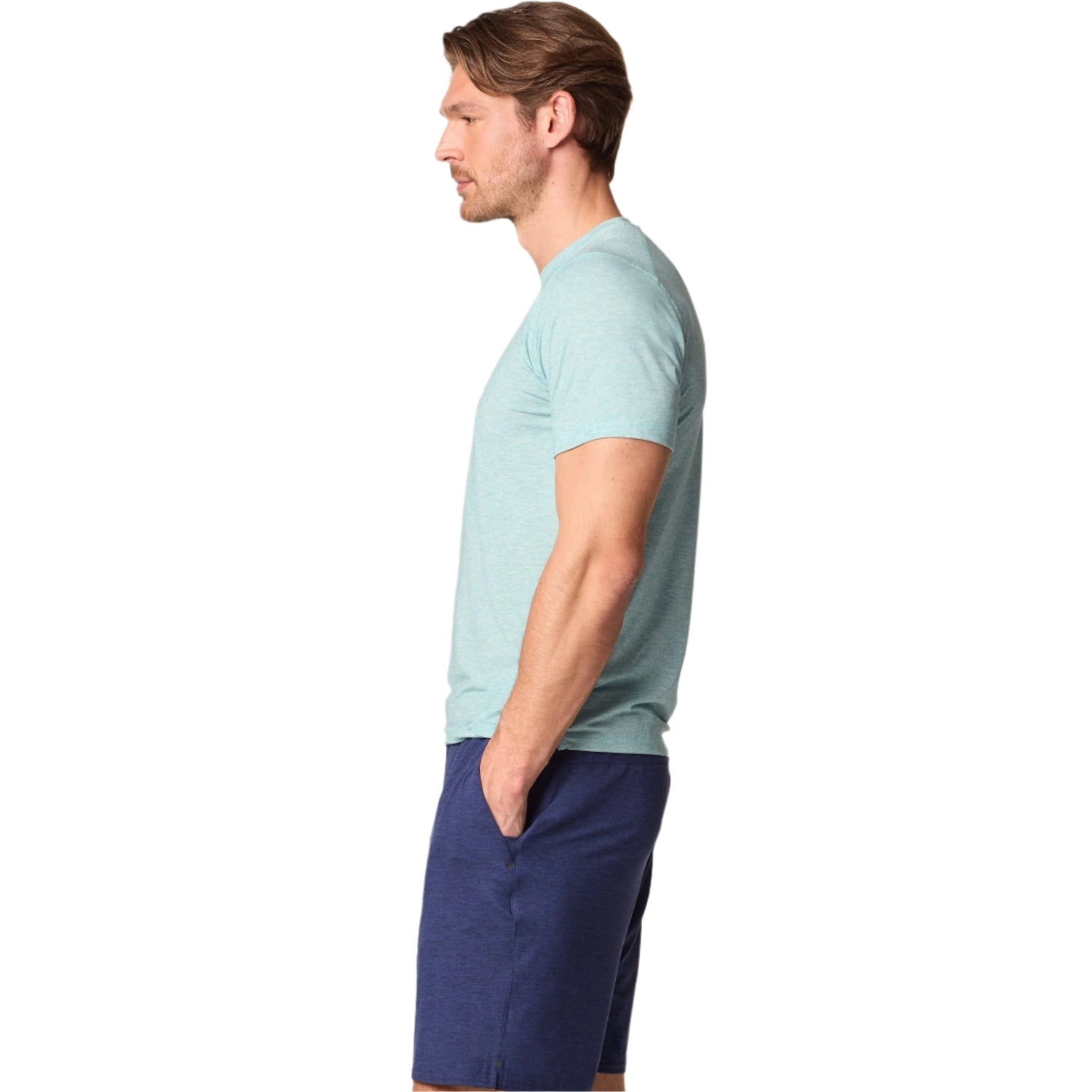 johnnie-O 01. MENS APPAREL - MENS T-SHIRTS - MENS T-SHIRT SS Men's The Course Performance T-Shirt GREEN GRASS