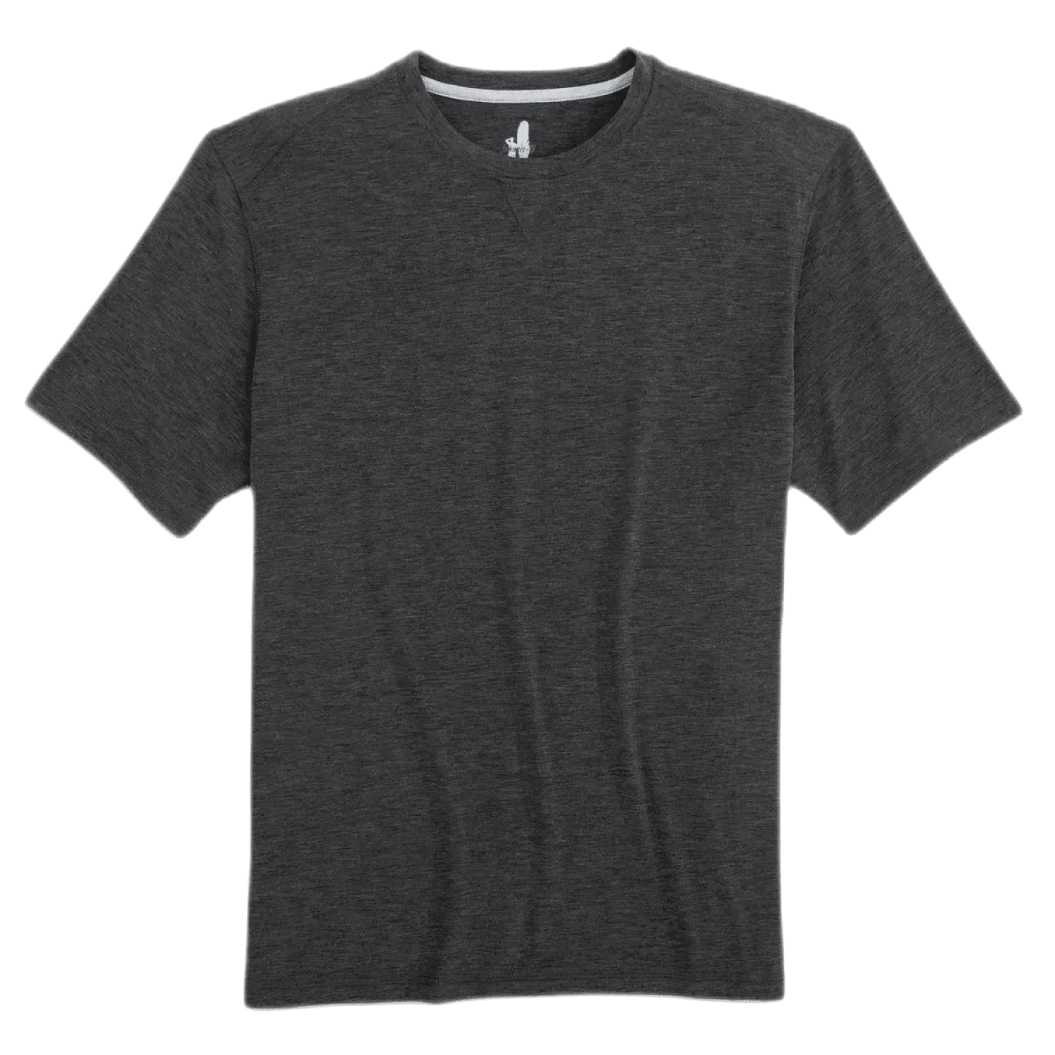 johnnie-O 01. MENS APPAREL - MENS T-SHIRTS - MENS T-SHIRT SS Men's The Course Performance T-Shirt HEATHER BLACK