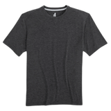 johnnie-O 01. MENS APPAREL - MENS T-SHIRTS - MENS T-SHIRT SS Men's The Course Performance T-Shirt HEATHER BLACK
