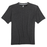 johnnie-O 01. MENS APPAREL - MENS T-SHIRTS - MENS T-SHIRT SS Men's The Course Tee HEATHER BLACK