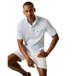 johnnie-O 01. MENS APPAREL - MENS SS SHIRTS - MENS SS POLO Men's The Heathered Original Polo 2.0 AIR