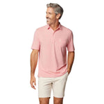 johnnie-O 01. MENS APPAREL - MENS SS SHIRTS - MENS SS POLO Men's The Heathered Original Polo 2.0 POMEGRANATE