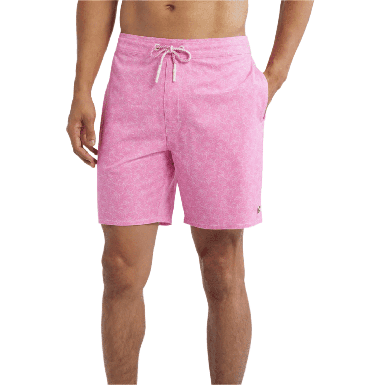 johnnie-O 01. MENS APPAREL - MENS SHORTS - MENS SHORTS SWIM Men's Tickled Pink Half Elastic 7" Surf Shorts CABO