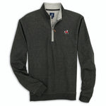 johnnie-O 01. MENS APPAREL - MENS HOODIES|SWEATERS - MENS PO Q ZIP Men's UGA Sully 1/4 Zip Pullover HEATHER BLACK